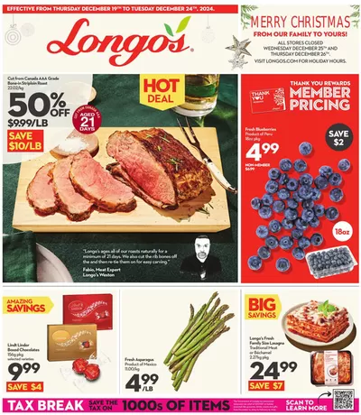 Grocery offers in Brantford | Weekly Flyer in Longo's | 2024-12-19 - 2024-12-25