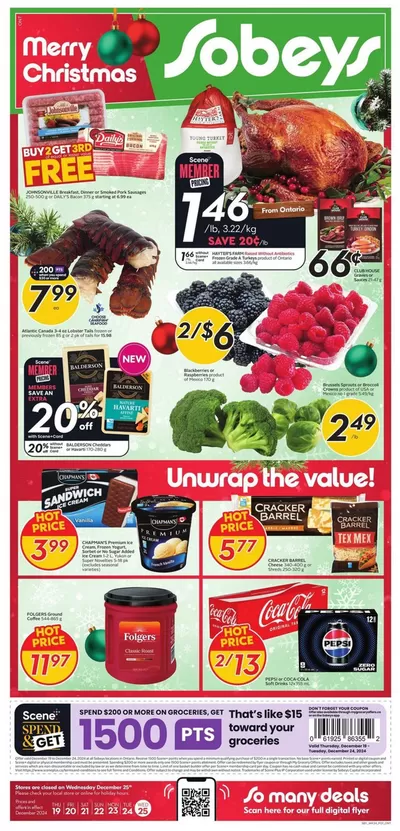 Sobeys catalogue in Lamont AB | Sobeys Weekly ad | 2024-12-19 - 2024-12-25