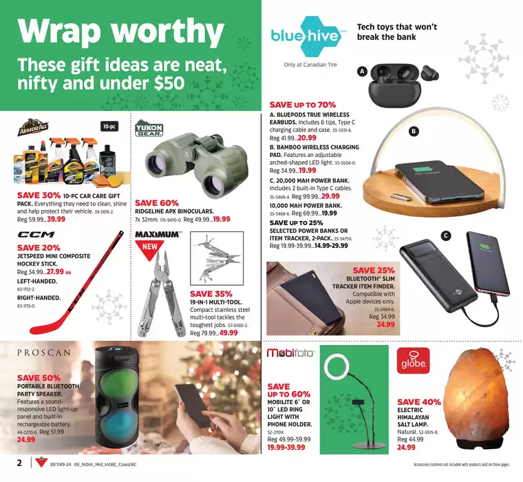 Canadian Tire catalogue in Thompson | Exclusive bargains | 2024-11-28 - 2024-12-22