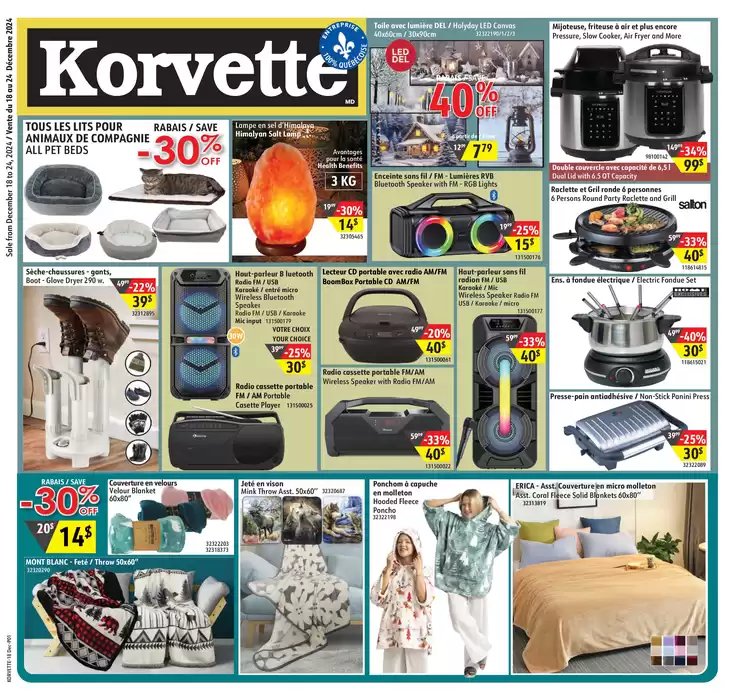 Korvette catalogue in Beauharnois | Current deals and offers | 2024-12-18 - 2024-12-24