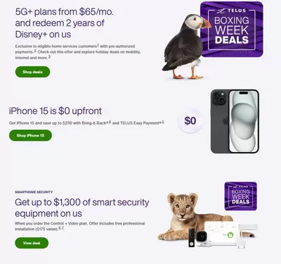 Electronics offers in Buckingham | Boxing Week Deals in Telus | 2024-12-18 - 2024-12-26