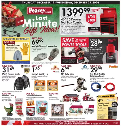 Clothing, Shoes & Accessories offers in Kamloops | Last Minute Gift Ideas in Peavey Mart | 2024-12-19 - 2024-12-25