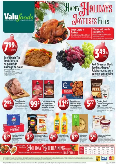 Grocery offers in Grand Falls-Windsor | Holiday Deals in ValuFoods | 2024-12-19 - 2025-01-01