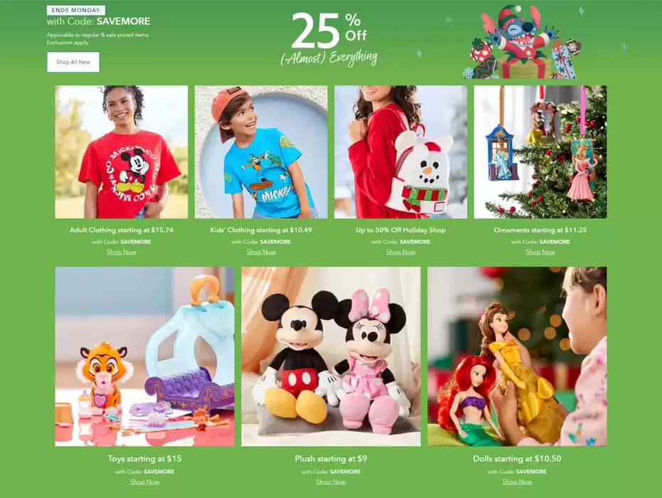 Disney Store catalogue in London | 25% Off | 2024-12-19 - 2024-12-22