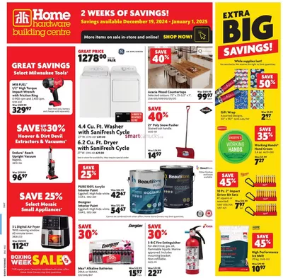 Home Hardware catalogue in Fernie BC | Great discounts on selected products | 2024-12-19 - 2025-01-02