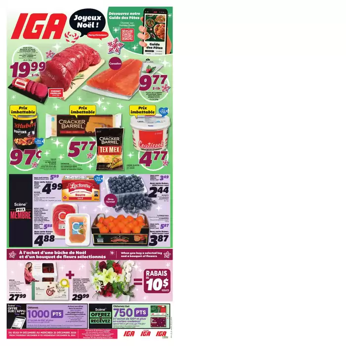 IGA Extra catalogue in Outremont | IGA Extra weekly flyer | 2024-12-19 - 2024-12-25