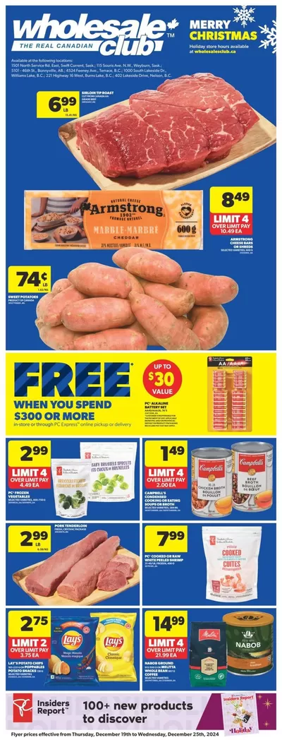 Grocery offers in London | Wholesale Club Weekly ad in Wholesale Club | 2024-12-19 - 2024-12-25