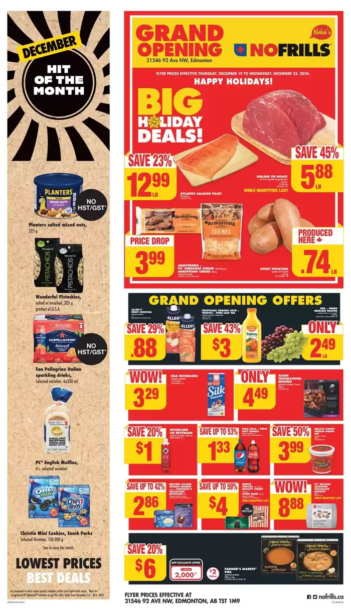 No Frills catalogue in Edmonton | No Frills Weekly ad | 2024-12-19 - 2024-12-25