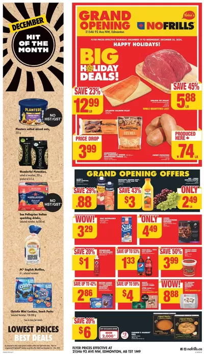 Grocery offers in Okotoks | No Frills Weekly ad in No Frills | 2024-12-19 - 2024-12-25