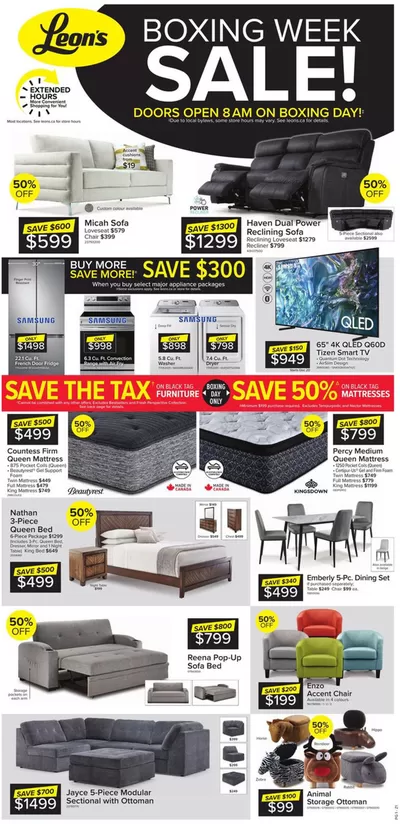 Home & Furniture offers in Saint-Georges | Our best deals for you in Leon's | 2024-12-19 - 2025-01-01