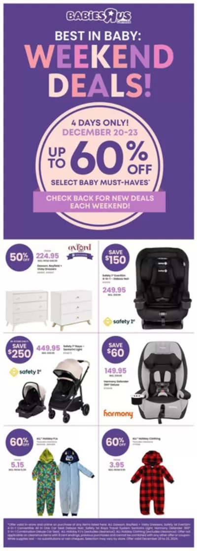 Kids, Toys & Babies offers in Kamloops | Babies"R"Us Flyer in Toys R us | 2024-12-20 - 2024-12-23