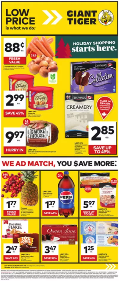 Giant Tiger catalogue in Gatineau | Current bargains and offers | 2024-12-18 - 2024-12-24