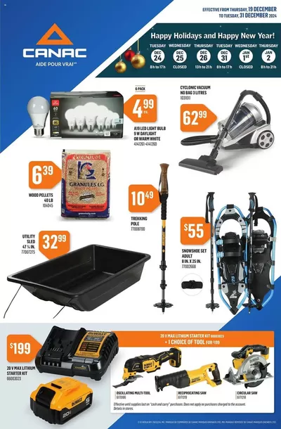 Garden & DIY offers in Quebec | Canac weekly flyer in Canac | 2024-12-19 - 2024-12-31