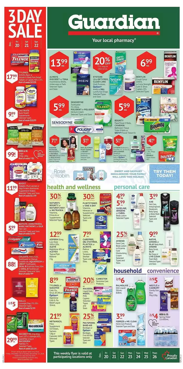 Guardian Pharmacy catalogue in Kamloops | Guardian Pharmacy weekly flyer | 2024-12-19 - 2024-12-25