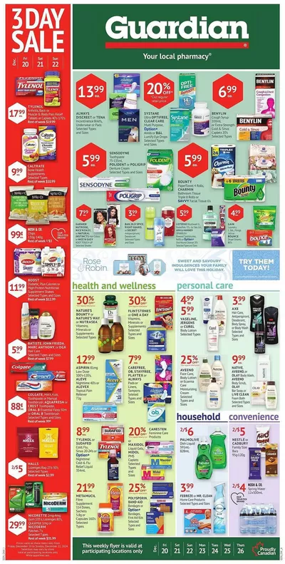 Pharmacy & Beauty offers in Kamloops | Guardian Pharmacy weekly flyer in Guardian Pharmacy | 2024-12-19 - 2024-12-25