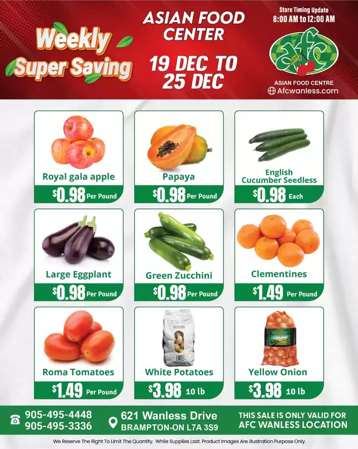 Asian Food Centre catalogue in North York | Weekly Super Savings | 2024-12-19 - 2024-12-25