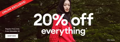 Clothing, Shoes & Accessories offers in Kamloops | 20% Off Everything in Joe Fresh | 2024-12-19 - 2024-12-22