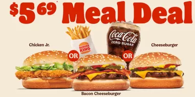 Restaurants offers in Penticton | $5.69 Meal Deal in Burger King | 2024-12-20 - 2025-01-03