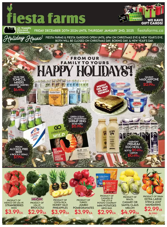 Fiesta Farms catalogue in Toronto | Fiesta Farms | 2024-12-20 - 2025-01-03