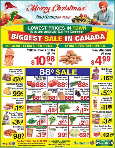 Fruiticana catalogue in Calgary | Current bargains and offers | 2024-12-20 - 2025-01-03