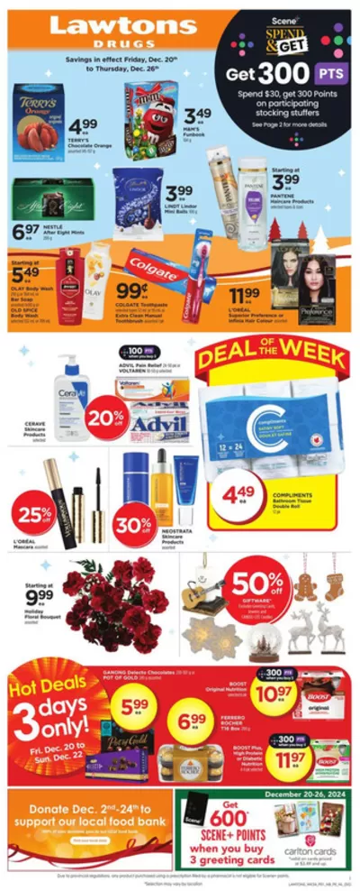 Pharmacy & Beauty offers in Halifax | Weekly Ad in Lawtons Drugs | 2024-12-20 - 2024-12-26