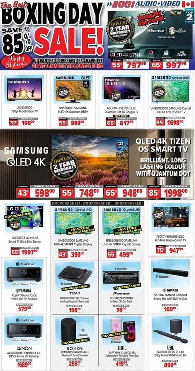 Electronics offers in London | 2001 Audio Video weekly flyer in 2001 Audio Video | 2024-12-20 - 2024-12-27