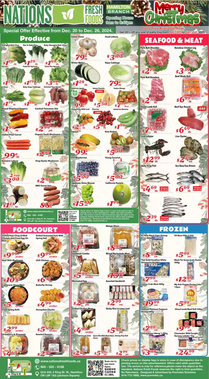 Nations Fresh Foods catalogue in Toronto | Weekly special Nations Fresh Foods | 2024-12-20 - 2025-01-03