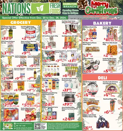 Nations Fresh Foods catalogue in Toronto | Weekly special Nations Fresh Foods | 2024-12-20 - 2025-01-03