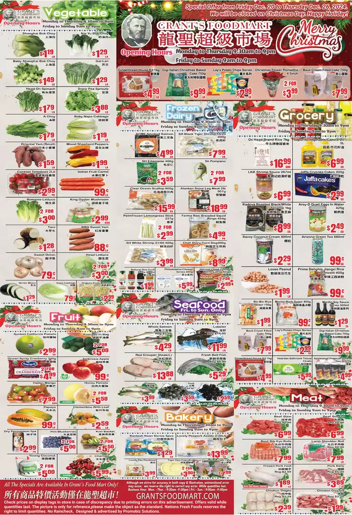 Oceans Fresh Food Market catalogue in Mississauga | Our best offers for you | 2024-12-20 - 2025-01-03