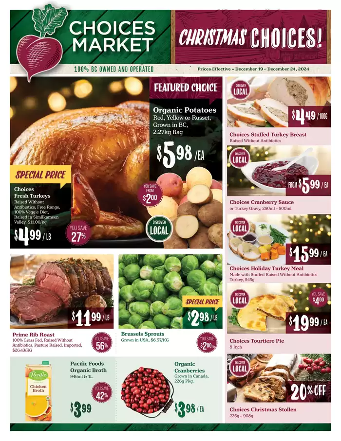 Choices Market catalogue in Vancouver | Choices Market weekly flyer | 2024-12-21 - 2025-01-04