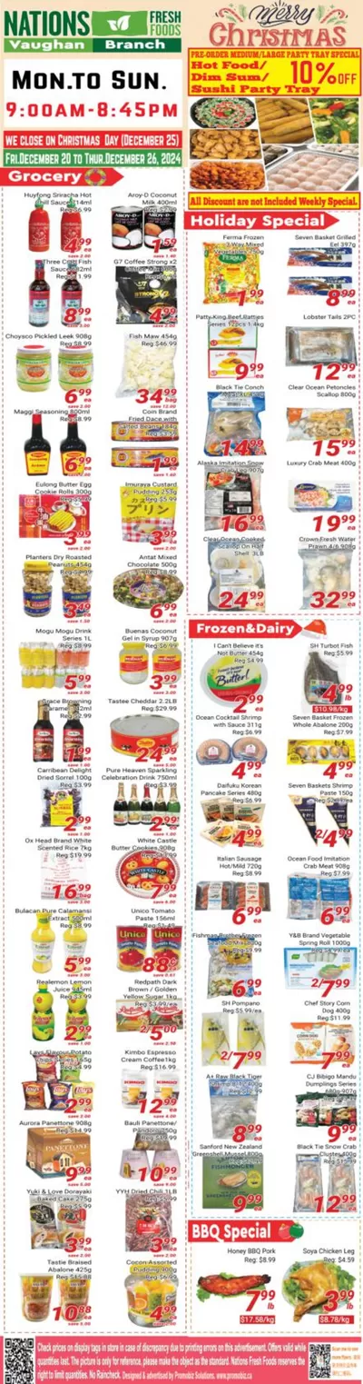 Grocery offers in Hamilton | Discounts and promotions in Nations Fresh Foods | 2024-12-21 - 2025-01-04