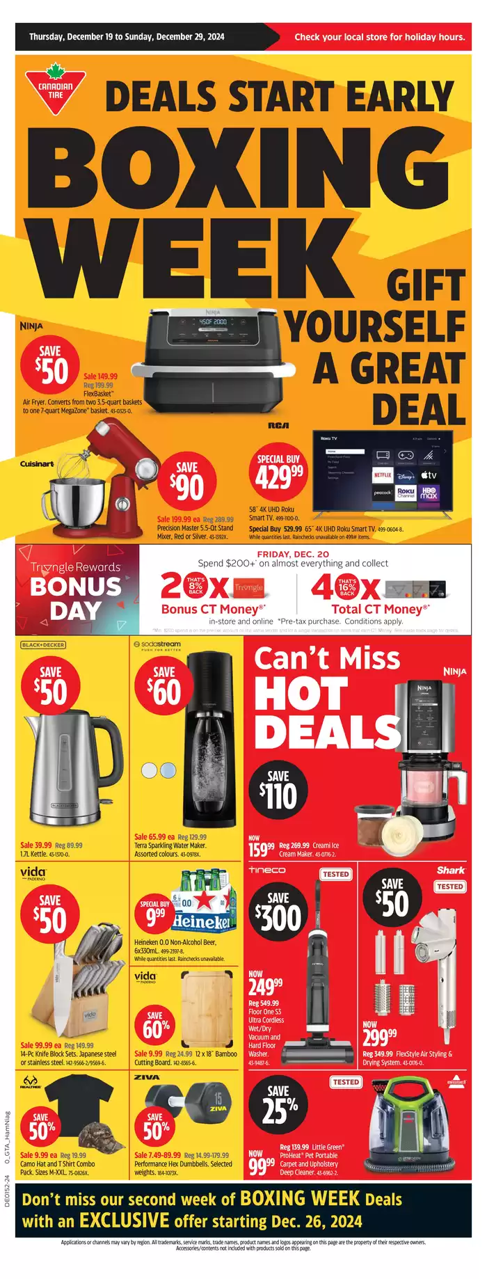 Canadian Tire catalogue in Hamilton | Canadian Tire weekly flyer | 2024-12-19 - 2024-12-29