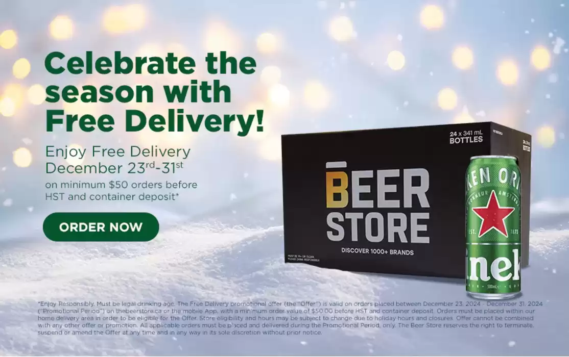 The Beer Store catalogue in Toronto | Celebrate the season with Free Delivery! | 2024-12-23 - 2024-12-31