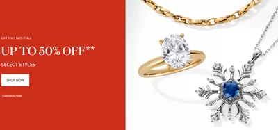 Clothing, Shoes & Accessories offers in Sarnia | Up To 50% Off in Peoples Jewellers | 2024-12-23 - 2025-01-06