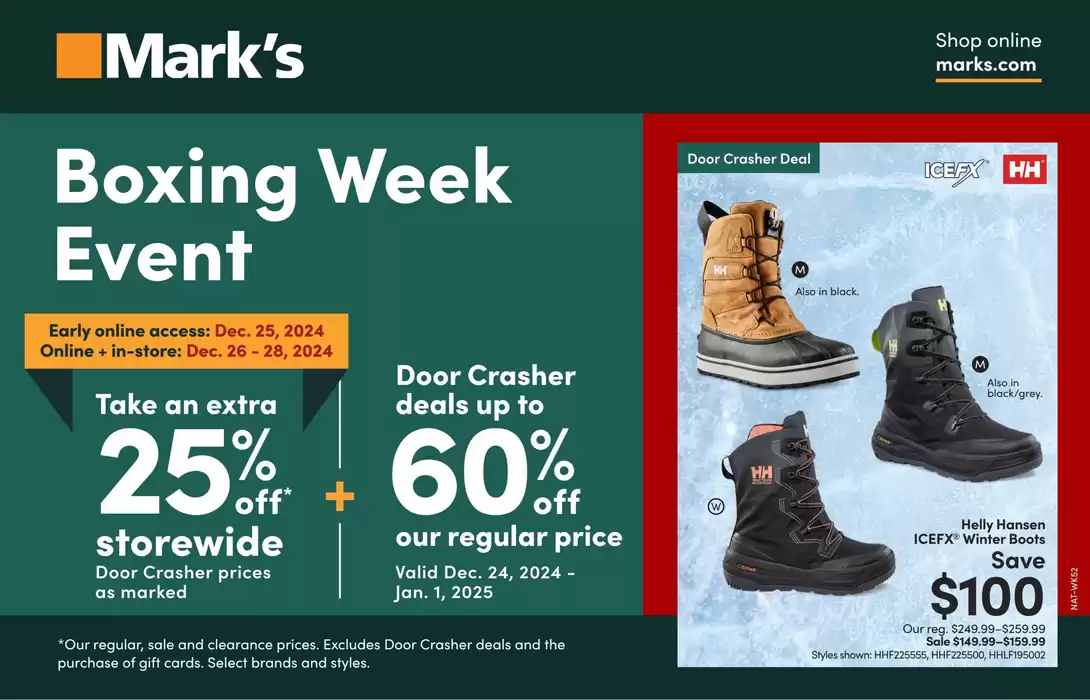 Mark's catalogue in Guelph | Boxing Week Event | 2024-12-24 - 2025-01-01