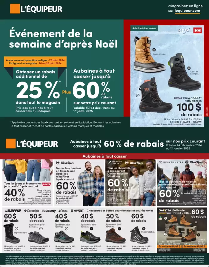 L'équipeur catalogue in Fort McMurray | Jusqu'à 60% De Rabais | 2024-12-24 - 2025-01-01