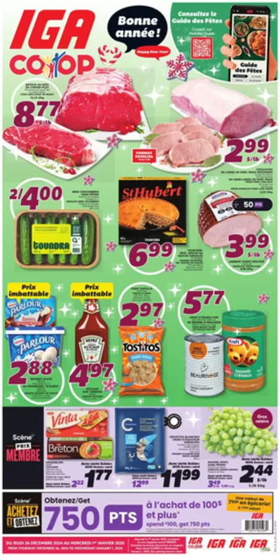 IGA Extra catalogue in Châteauguay | Current special promotions | 2024-12-26 - 2025-01-01