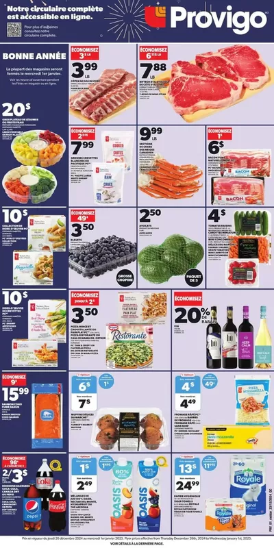 Grocery offers in Port-Cartier | Our best bargains in Provigo | 2024-12-26 - 2025-01-01