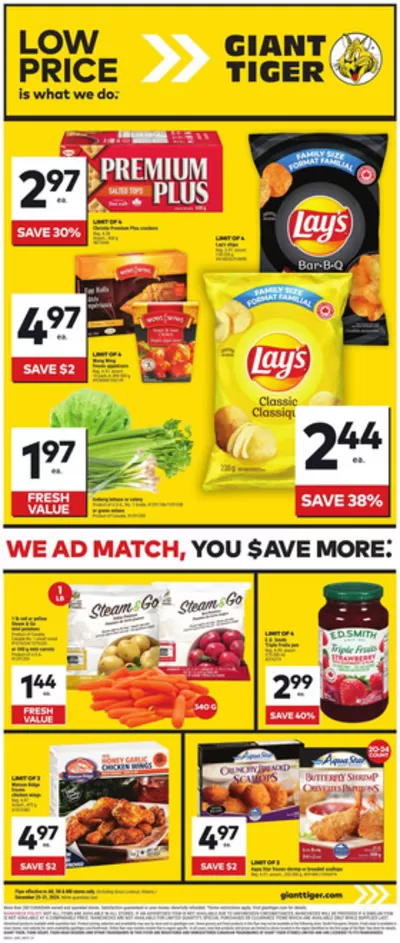 Grocery offers in Swan River | Great discounts on selected products in Giant Tiger | 2024-12-25 - 2024-12-31