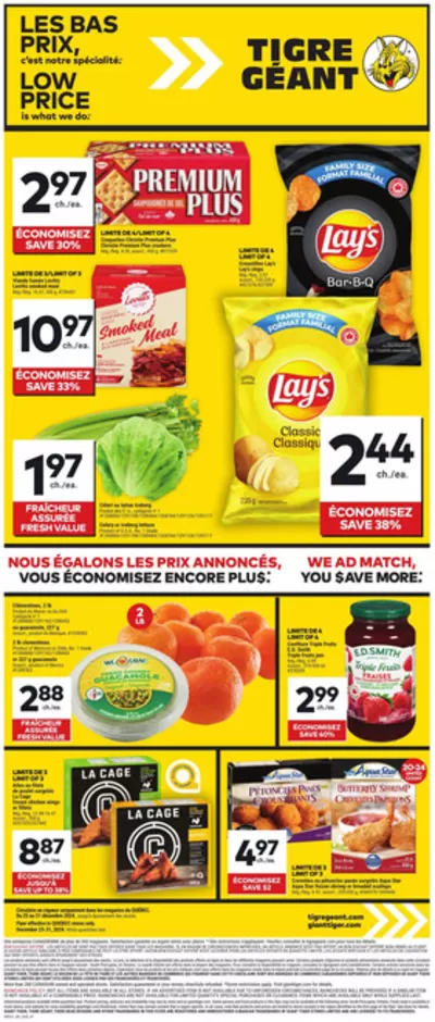 Grocery offers in Saint-Jérôme | Great offer for bargain hunters in Giant Tiger | 2024-12-25 - 2024-12-31