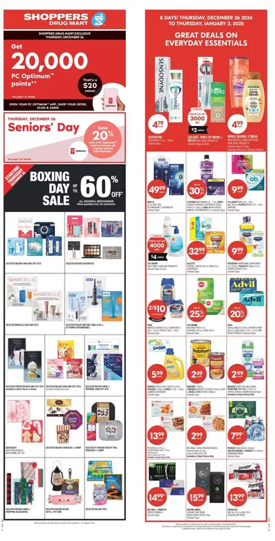 Grocery offers in Lethbridge | Shoppers Drug Mart Weekly ad in Shoppers Drug Mart | 2024-12-25 - 2025-01-08