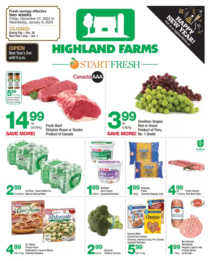 Highland Farms catalogue in Mississauga | Highland Farms flyer | 2024-12-27 - 2025-01-08