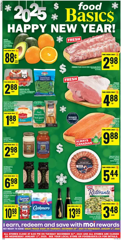 Grocery offers in Latchford | Our best offers for you in Food Basics | 2024-12-26 - 2025-01-01