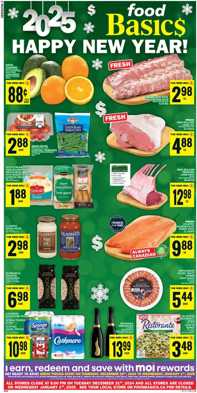 Grocery offers | Exclusive deals and bargains in Food Basics | 2024-12-26 - 2025-01-01