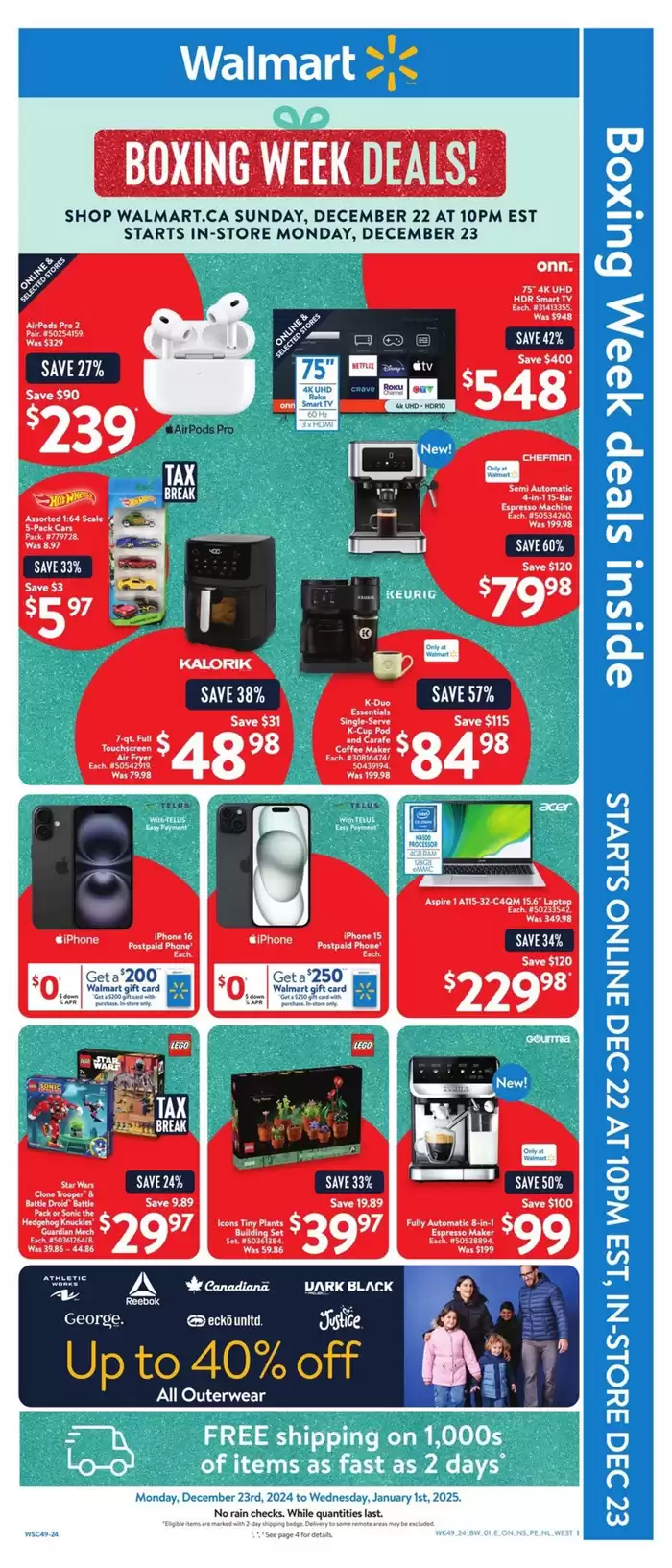 Walmart catalogue in Regina | Exclusive bargains | 2024-12-25 - 2025-01-08