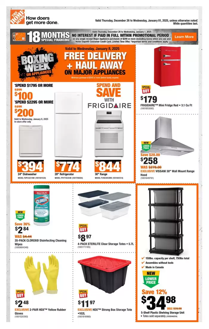 Home Depot catalogue in Windsor (Ontario) | Weekly Flyer_CP | 2024-12-26 - 2025-01-01