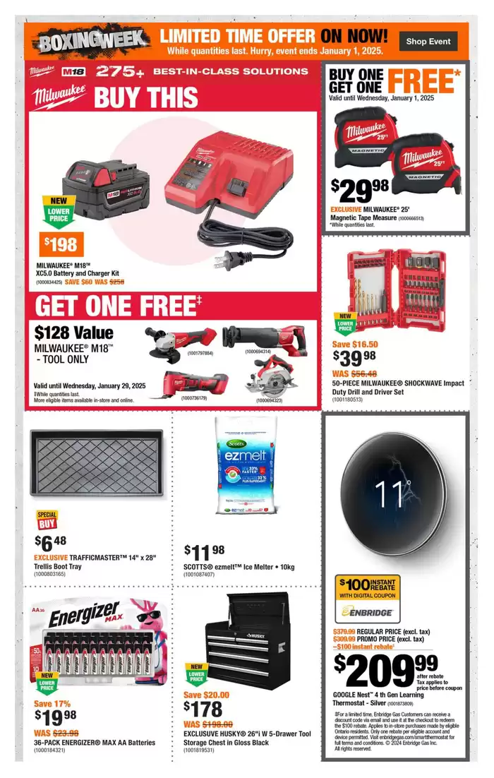 Home Depot catalogue in Windsor (Ontario) | Weekly Flyer_CP | 2024-12-26 - 2025-01-01