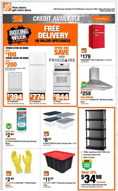 Home Depot catalogue in Sherbrooke QC | Current deals and offers | 2024-12-26 - 2025-01-01