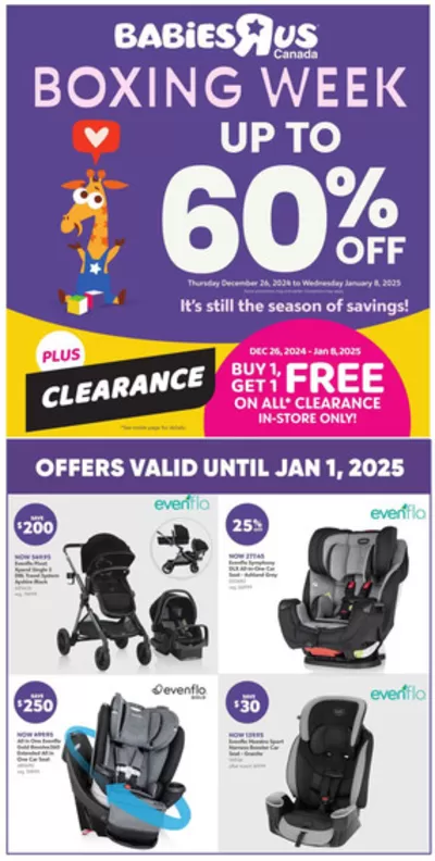 Kids, Toys & Babies offers in Sudbury | Babies"R"Us Flyer in Toys R us | 2024-12-26 - 2025-01-08