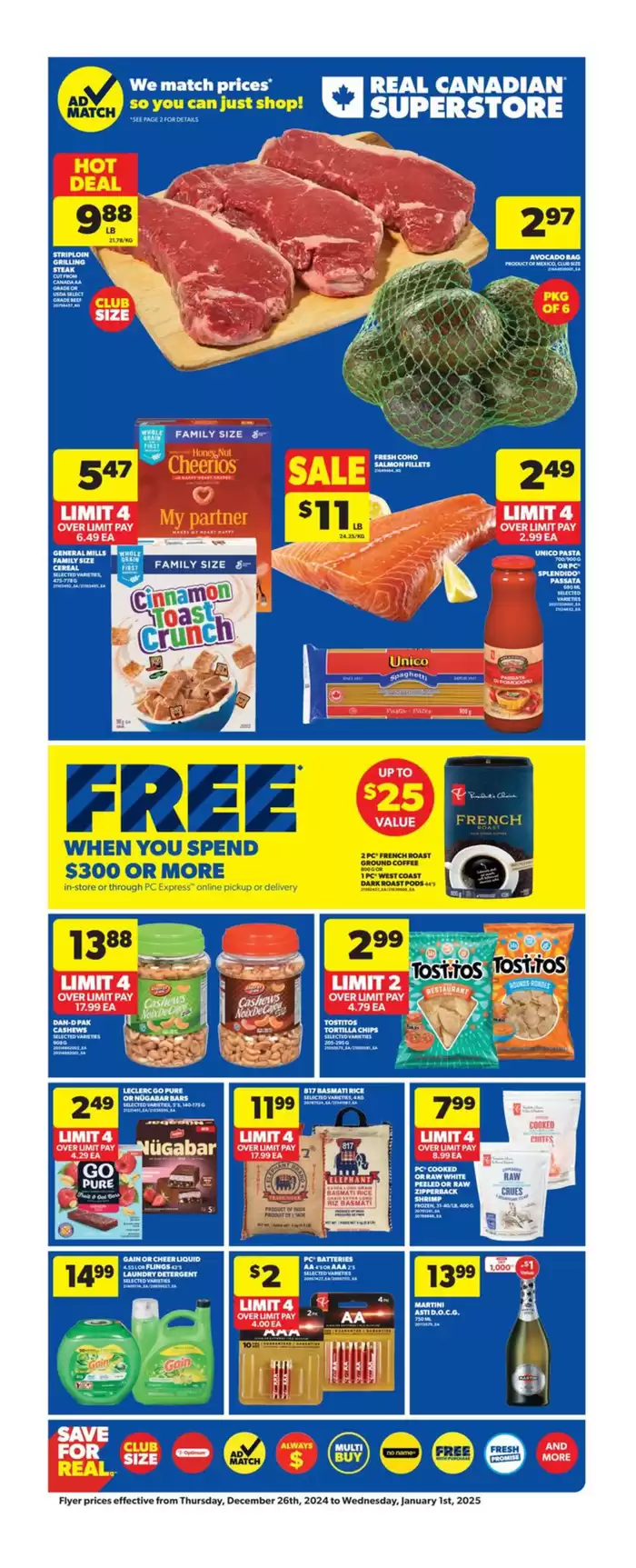 Real Canadian Superstore catalogue in Regina | Current special promotions | 2024-12-26 - 2025-01-01